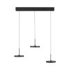 PLATA Suspension Luminaires Leuchten Direkt LED Noir, 3 lumières