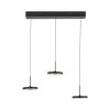 PLATA Suspension Luminaires Leuchten Direkt LED Noir, 3 lumières