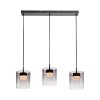ELIO Suspension Luminaires Leuchten Direkt LED Noir, 3 lumières
