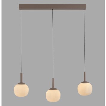 NAMI Suspension Luminaires Leuchten Direkt LED Sable, 3 lumières