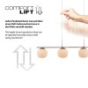 NAMI Suspension Luminaires Leuchten Direkt LED Sable, 4 lumières
