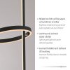 RITUS Lampadaire Luminaires Leuchten Direkt LED Noir, 2 lumières