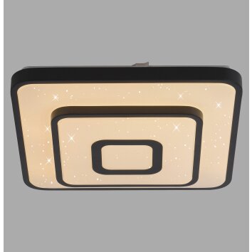 TURANUS Plafonnier Luminaires Leuchten Direkt LED Noir, 1 lumière