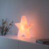 STAR Lampe à poser Luminaires Leuchten Direkt LED Blanc, 1 lumière, Télécommandes, Changeur de couleurs