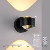 AKKU-CHIA Applique murale Luminaires Leuchten Direkt LED Noir, 2 lumières, Télécommandes