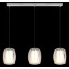 Maribel Suspension Luminaires Globo Lighting Chrome, 3 lumières