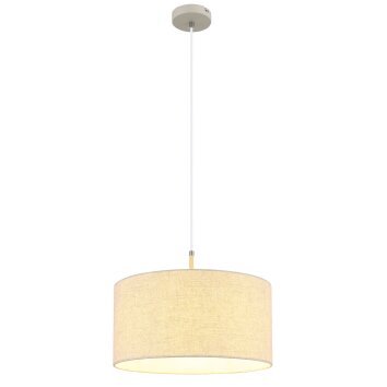 Deleon Suspension Luminaires Globo Lighting Chrome, Sable, 1 lumière