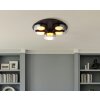 Higgins Plafonnier Luminaires Globo Lighting Noir, 3 lumières