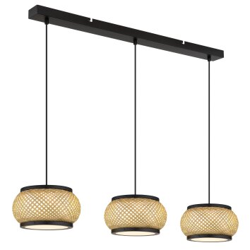 Bambora Suspension Luminaires Globo Lighting LED Noir, 1 lumière