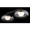 Carlene Plafonnier Luminaires Globo Lighting LED Noir, 1 lumière