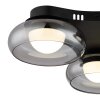Carlene Plafonnier Luminaires Globo Lighting LED Noir, 1 lumière