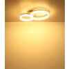 Zara Plafonnier Luminaires Globo Lighting LED Sable, Blanc, 1 lumière