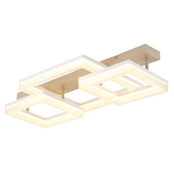 Zara Plafonnier Luminaires Globo Lighting LED Sable, Blanc, 1 lumière