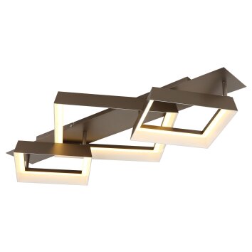 Syrakus Plafonnier Luminaires Globo Lighting LED Brun, 1 lumière