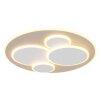 Monty Plafonnier Luminaires Globo Lighting LED Sable, Blanc, 1 lumière