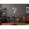 Walton Suspension Luminaires Globo Lighting Brun, 3 lumières