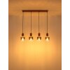 Walton Suspension Luminaires Globo Lighting Brun, 4 lumières