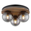 Parsons Plafonnier Luminaires Globo Lighting Écru, Noir, 3 lumières