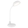 Kirk Lampe à poser Luminaires Globo Lighting LED Argenté, Blanc, 1 lumière