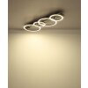 Norberto Plafonnier Luminaires Globo Lighting LED Noir, Argenté, 1 lumière