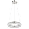 Laurel Suspension Luminaires Globo Lighting LED Chrome, 1 lumière, Télécommandes