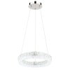 Laurel Suspension Luminaires Globo Lighting LED Chrome, 1 lumière, Télécommandes
