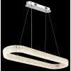 Laurel Suspension Luminaires Globo Lighting LED Chrome, 1 lumière, Télécommandes