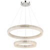 Laurel Suspension Luminaires Globo Lighting LED Chrome, 1 lumière, Télécommandes