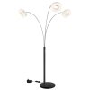 Laurel Lampadaire Luminaires Globo Lighting LED Noir, 1 lumière