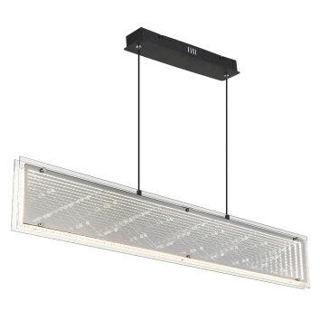 Mirrora Suspension Luminaires Globo Lighting LED Noir, 1 lumière, Télécommandes