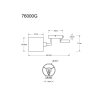 Zamora Applique murale Luminaires Globo Lighting Noir, 1 lumière