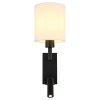 Zamora Applique murale Luminaires Globo Lighting Noir, 1 lumière