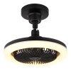 Lidea Ventilateur de plafond lumineux Luminaires Globo Lighting LED Noir, 1 lumière, Télécommandes