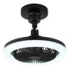 Lidea Ventilateur de plafond lumineux Luminaires Globo Lighting LED Noir, 1 lumière, Télécommandes