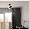 Lidea Ventilateur de plafond lumineux Luminaires Globo Lighting LED Noir, 1 lumière, Télécommandes