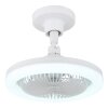 Lidea Ventilateur de plafond lumineux Luminaires Globo Lighting LED Blanc, 1 lumière, Télécommandes