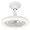 Lidea Ventilateur de plafond lumineux Luminaires Globo Lighting LED Blanc, 1 lumière, Télécommandes