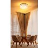Gorley Plafonnier Luminaires Globo Lighting Chrome, Sable, 5 lumières