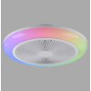 mit Ventilateur de plafond lumineux Luminaires Leuchten Direkt LED Blanc, 1 lumière, Télécommandes