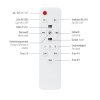 mit Ventilateur de plafond lumineux Luminaires Leuchten Direkt LED Blanc, 1 lumière, Télécommandes