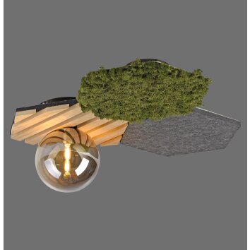 HEX Plafonnier Luminaires Leuchten Direkt LED Gris, Vert, 1 lumière