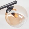 Chehalis Plafonnier, Boule lumineuse Ambre, Clair, 4 lumières