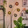 Gastor Boule lumineuse, Lampadaire Bleu, Vert, Cuivré, 5 lumières