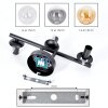 Gastor Plafonnier, Boule lumineuse Ambre, Clair, Fumé, 3 lumières