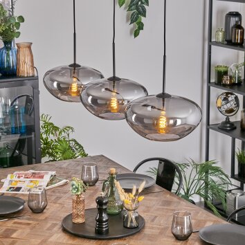 Mertola Suspension, Suspension Noir, 3 lumières