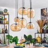 Apedo Suspension, Suspension Ambre, 6 lumières