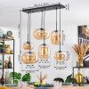 Apedo Suspension, Suspension Ambre, 6 lumières