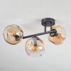 Ripoll Plafonnier, Boule lumineuse Ambre, Clair, 3 lumières