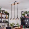 Ripoll Suspension, Boule lumineuse, Suspension Écru, Noir, 3 lumières