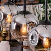 Ripoll Suspension, Boule lumineuse, Suspension Écru, Noir, 3 lumières